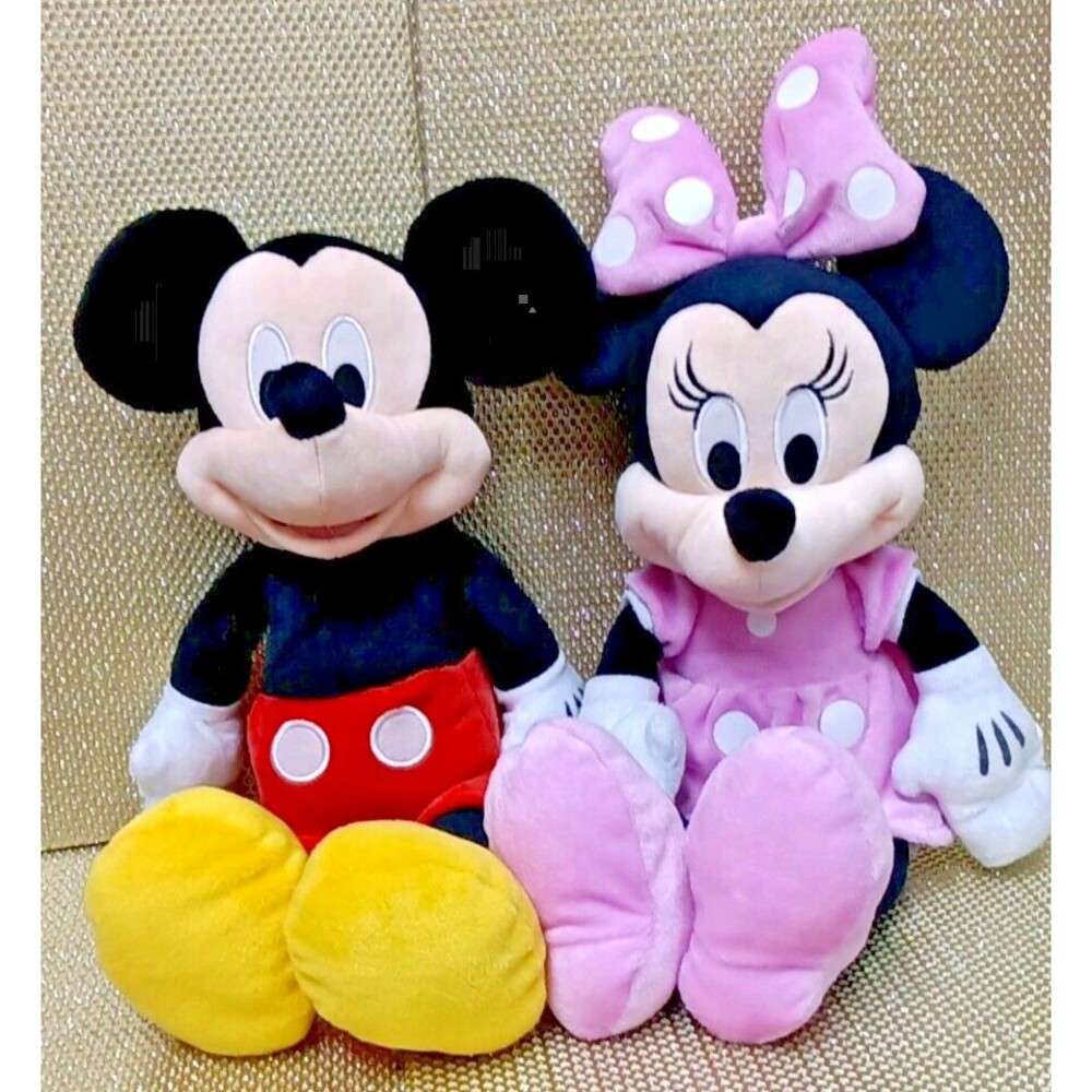 Mickey and Minnie Mouse 18 Inch Plush Set Timeless Disney Magic Collectables
